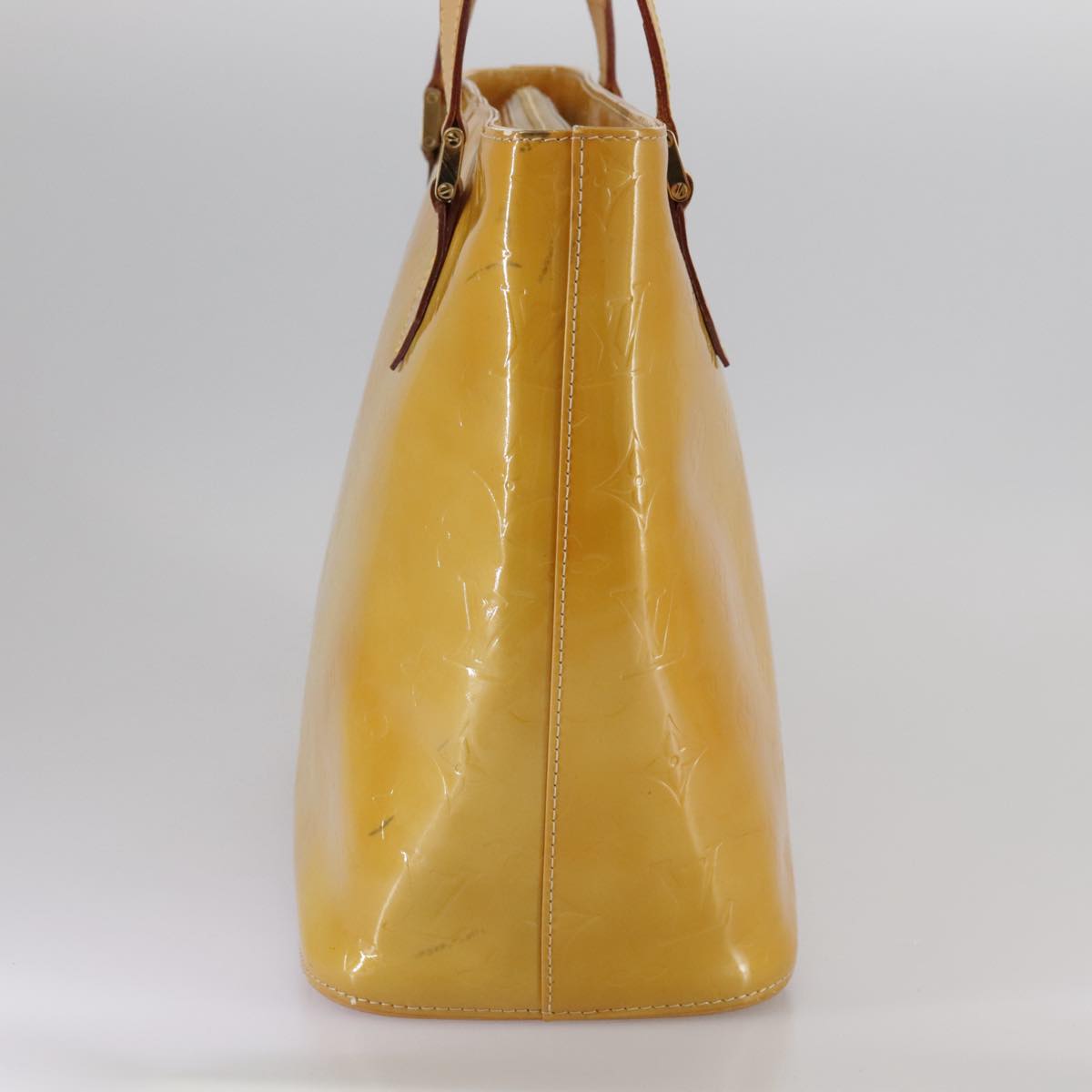 Louis Vuitton Houston Beige Patent Leather Handbag (Pre-Owned)