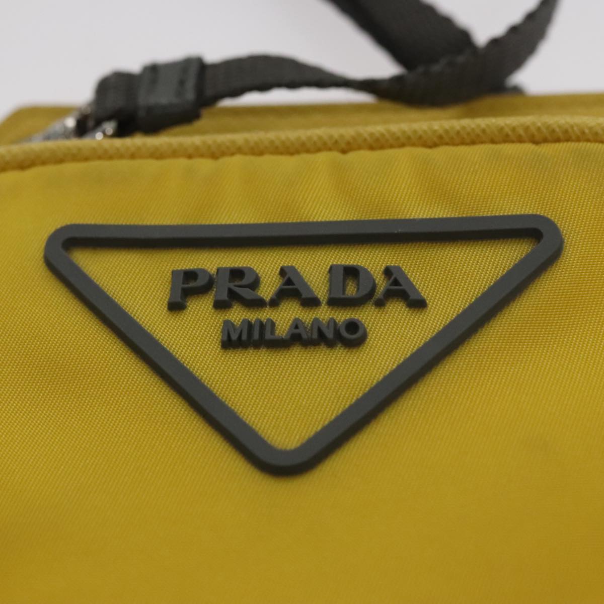 Prada Yellow Synthetic Shoulder Bag (Pre-Owned)