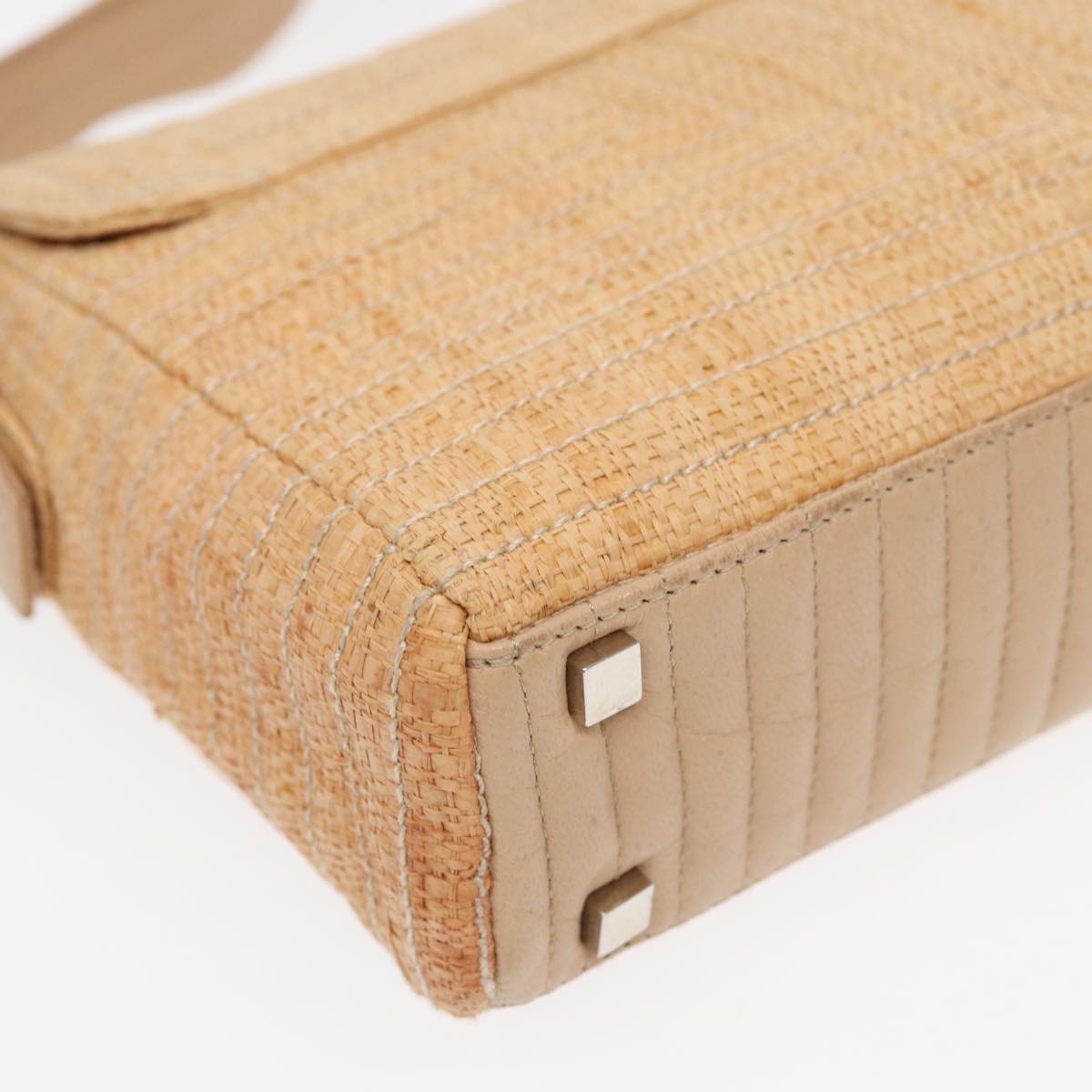 Bally Beige Canvas Shoulder Bag (Pre-Owned)