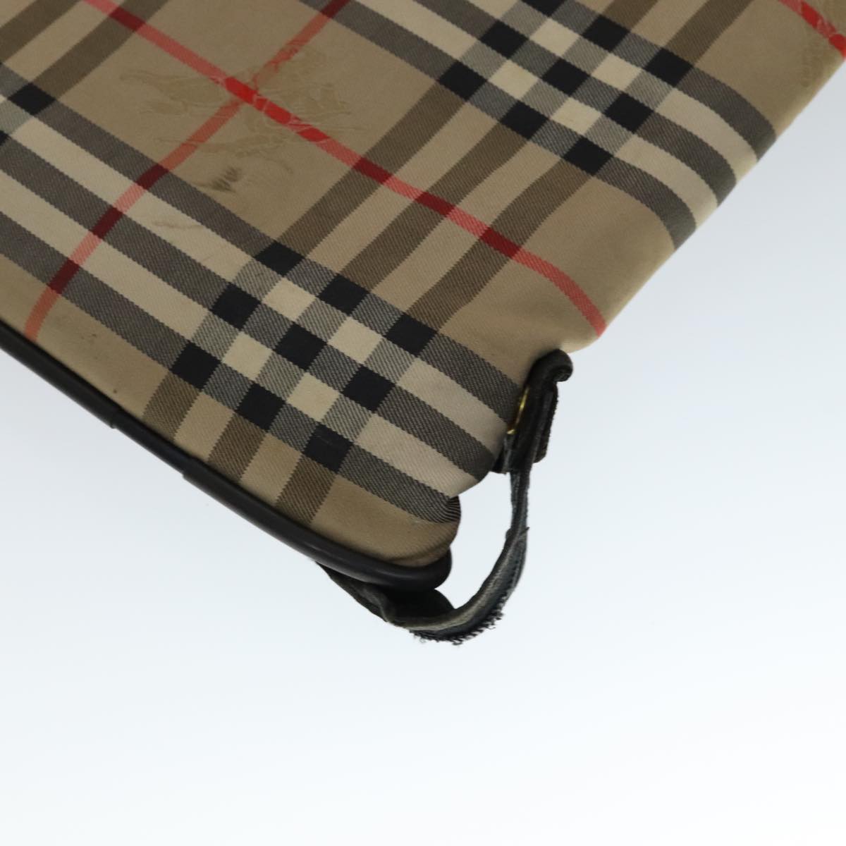 Burberry Nova Check Beige Canvas Travel Bag (Pre-Owned)