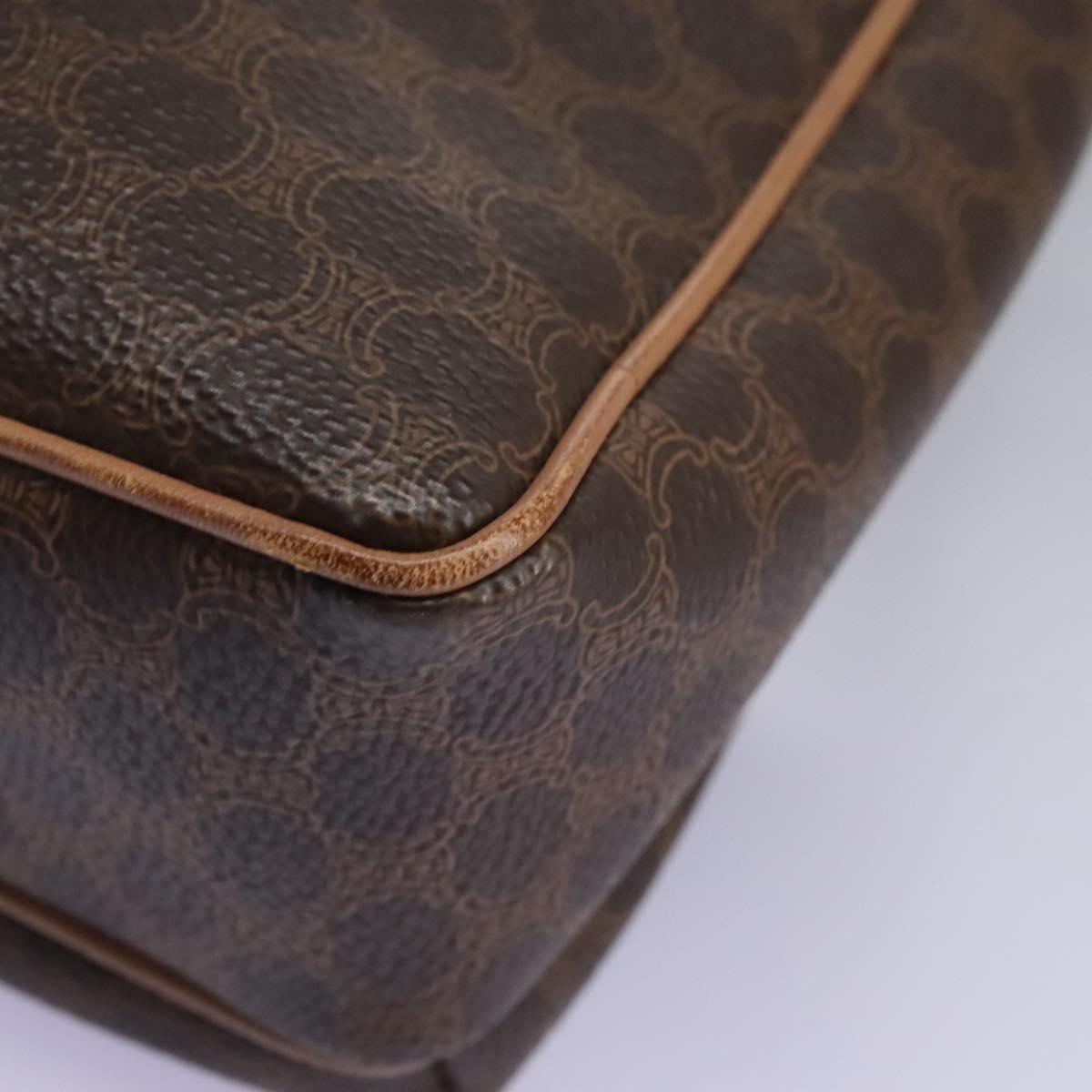 Céline Macadam Brown Canvas Shoulder Bag (Pre-Owned)