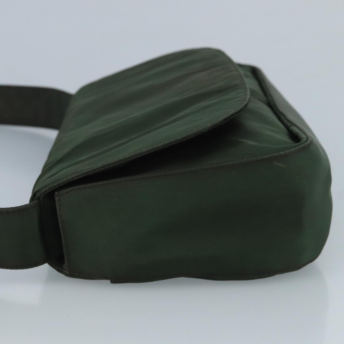 Prada Re-Nylon Khaki Synthetic Shoulder Bag (Pre-Owned)