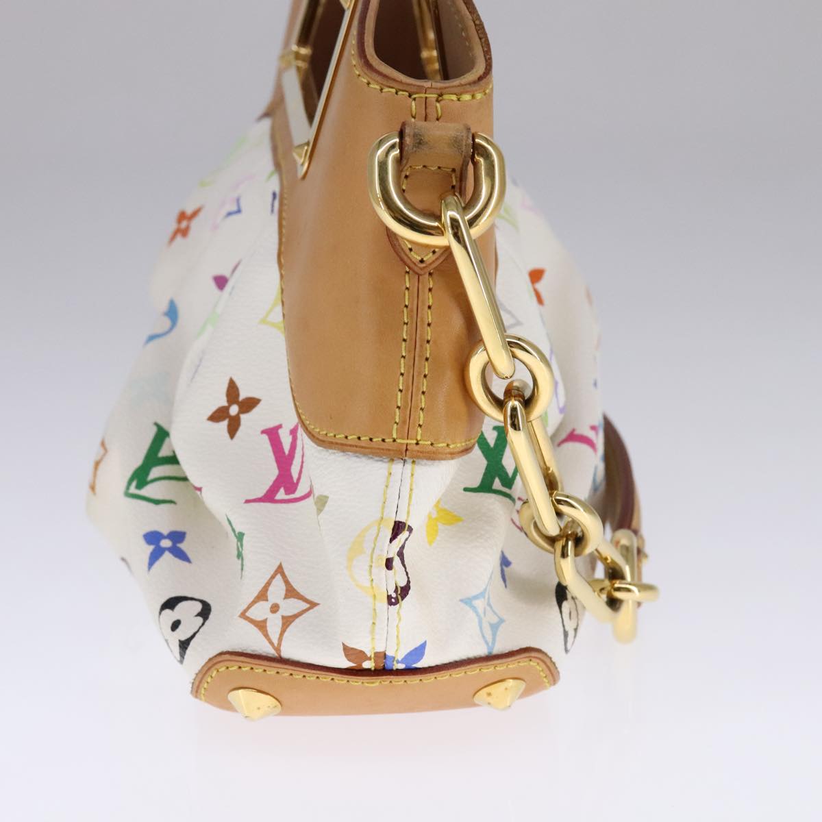Louis Vuitton Judy White Canvas Shoulder Bag (Pre-Owned)