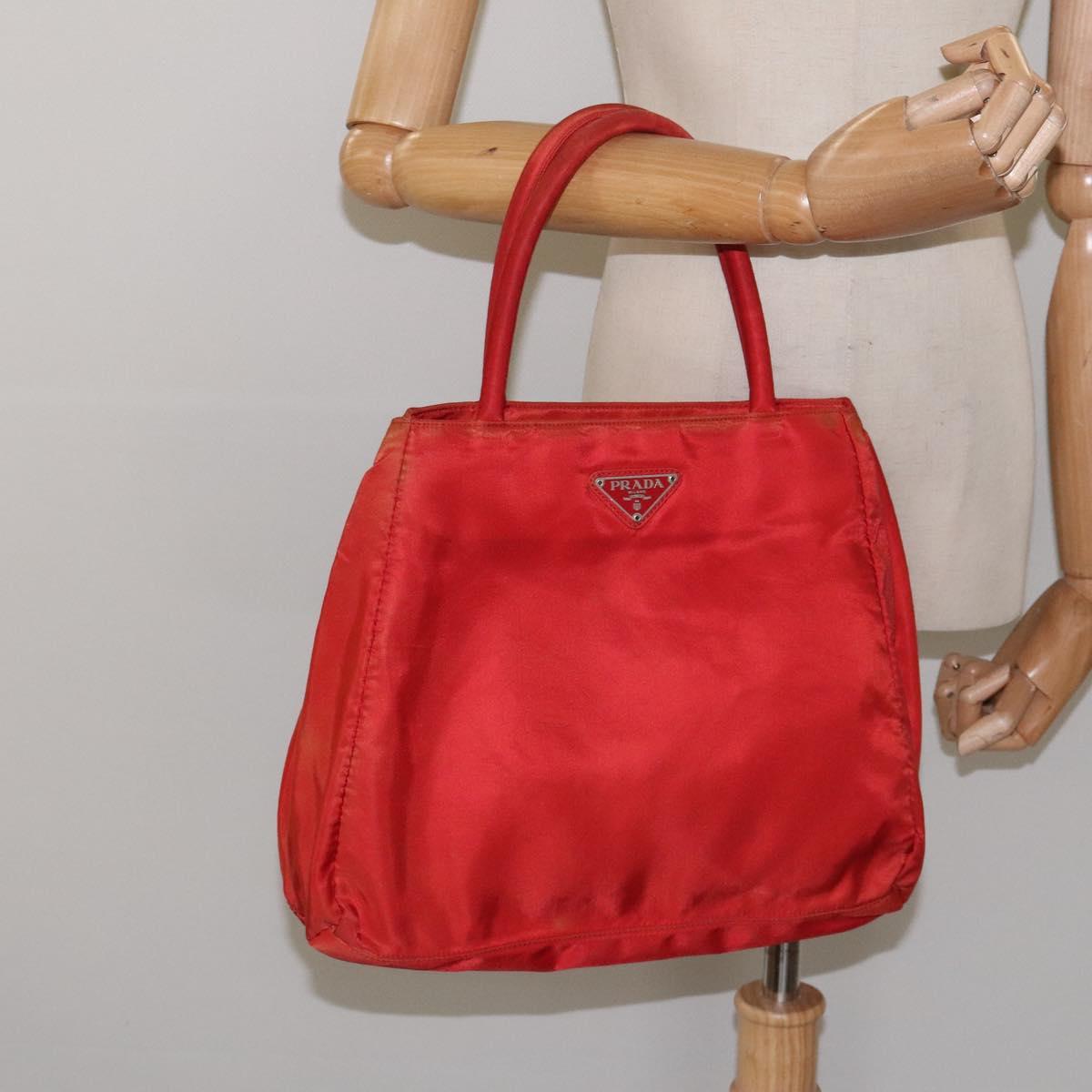 Prada Tessuto City Red Synthetic Handbag (Pre-Owned)