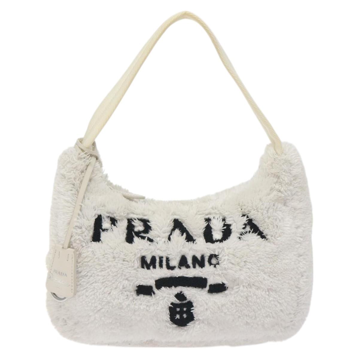 Prada Re-Edition White Synthetic Handbag (Pre-Owned)