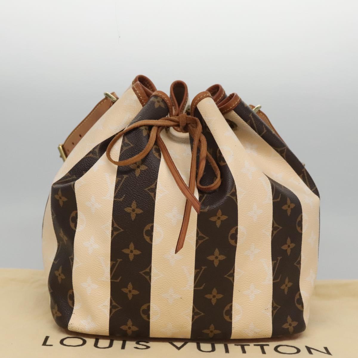Louis Vuitton Petit Noé Brown Canvas Shoulder Bag (Pre-Owned)