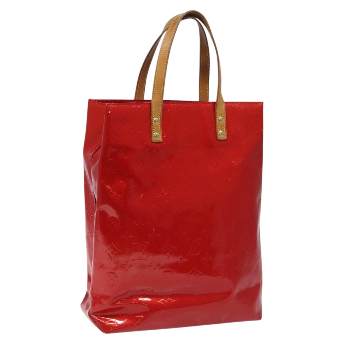 Louis Vuitton Reade Red Patent Leather Tote Bag (Pre-Owned)