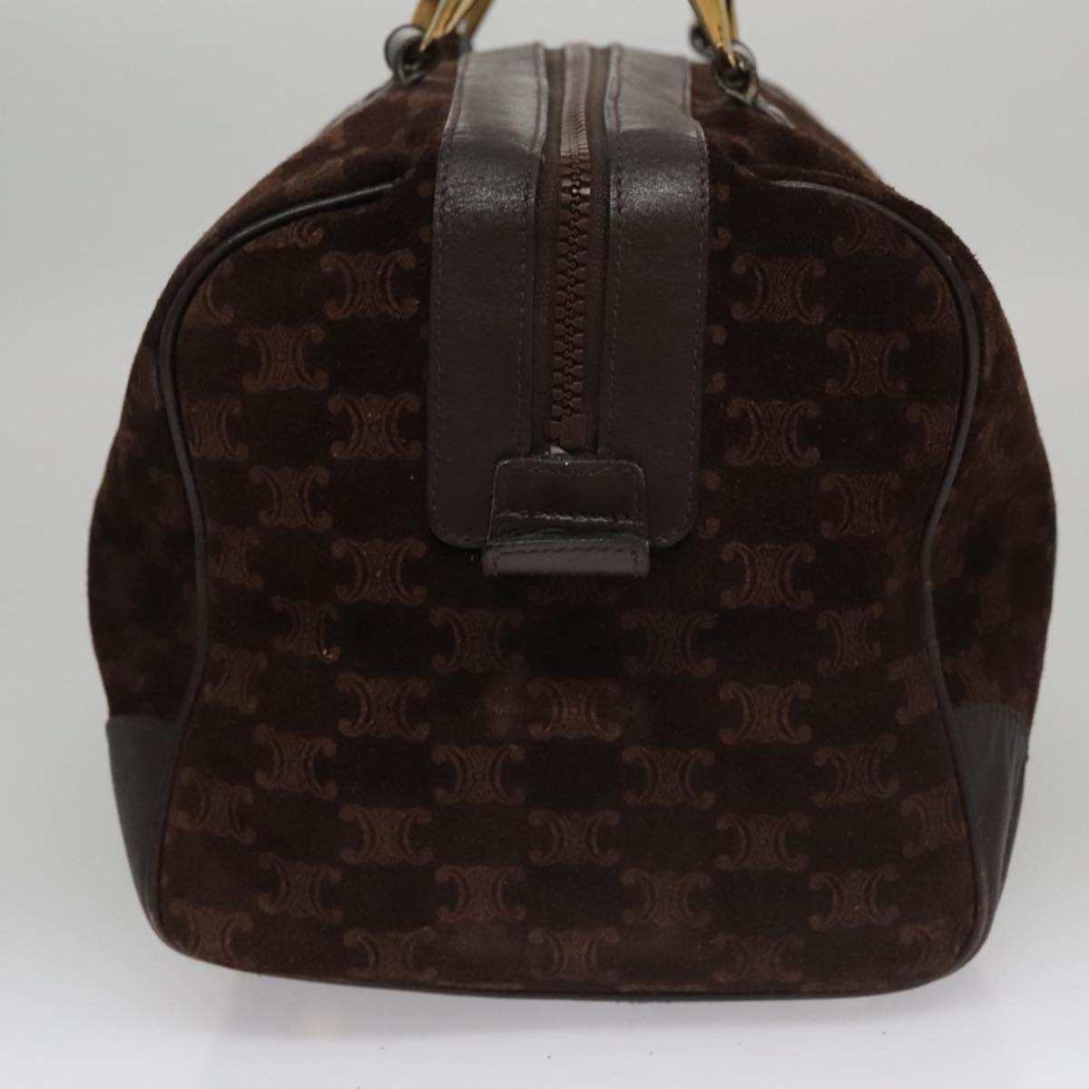 Céline Macadam Brown Suede Handbag (Pre-Owned)