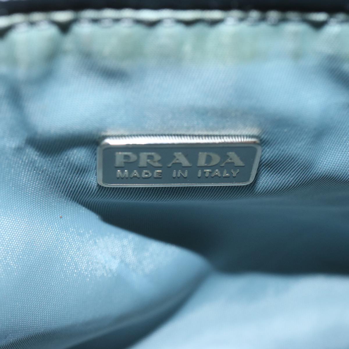 Prada Blue Synthetic Clutch Bag (Pre-Owned)