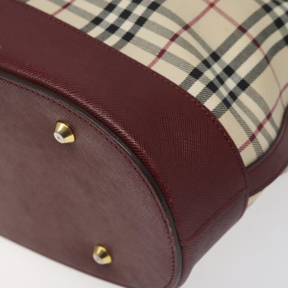 Burberry Nova Check Beige Canvas Tote Bag (Pre-Owned)