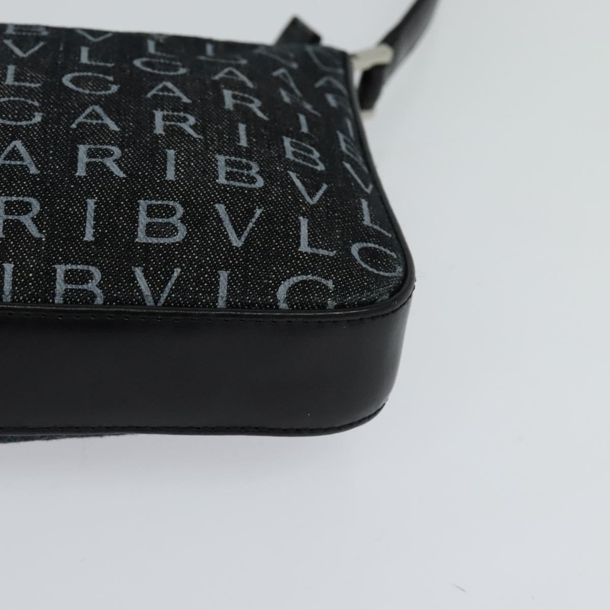 Bulgari Black Canvas Shoulder Bag (Pre-Owned)