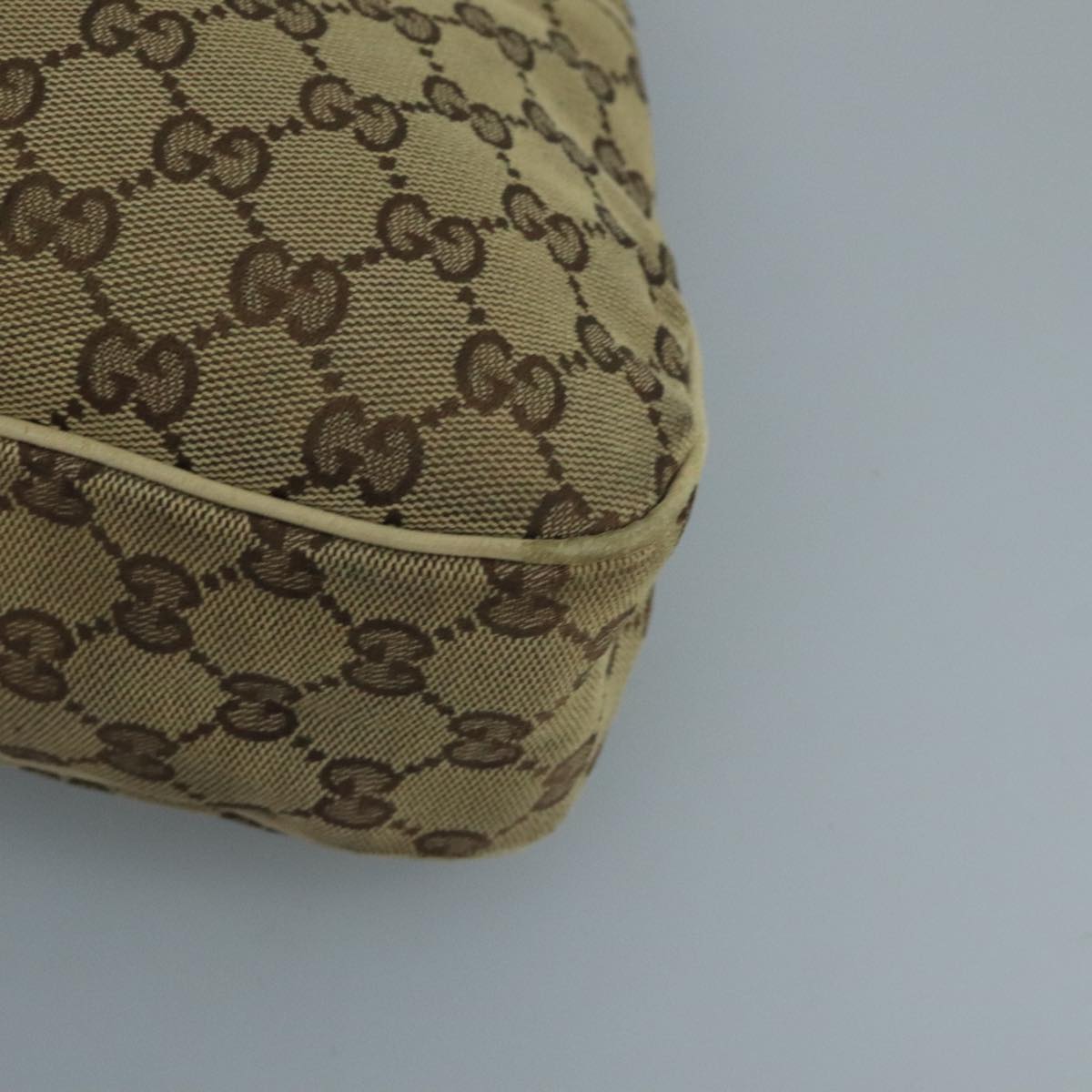 Gucci Gg Canvas Beige Canvas Tote Bag (Pre-Owned)