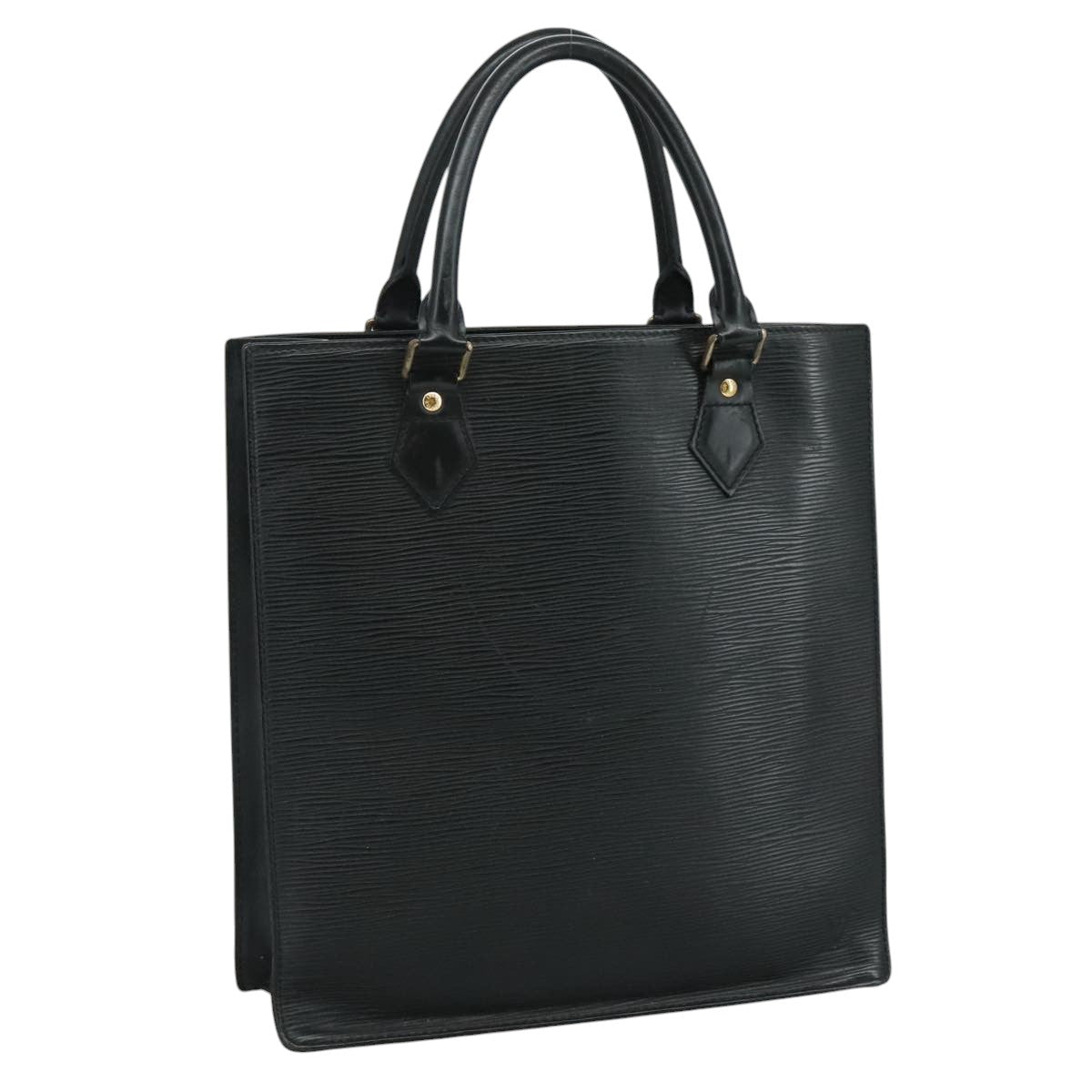 Louis Vuitton Black Leather Handbag (Pre-Owned)