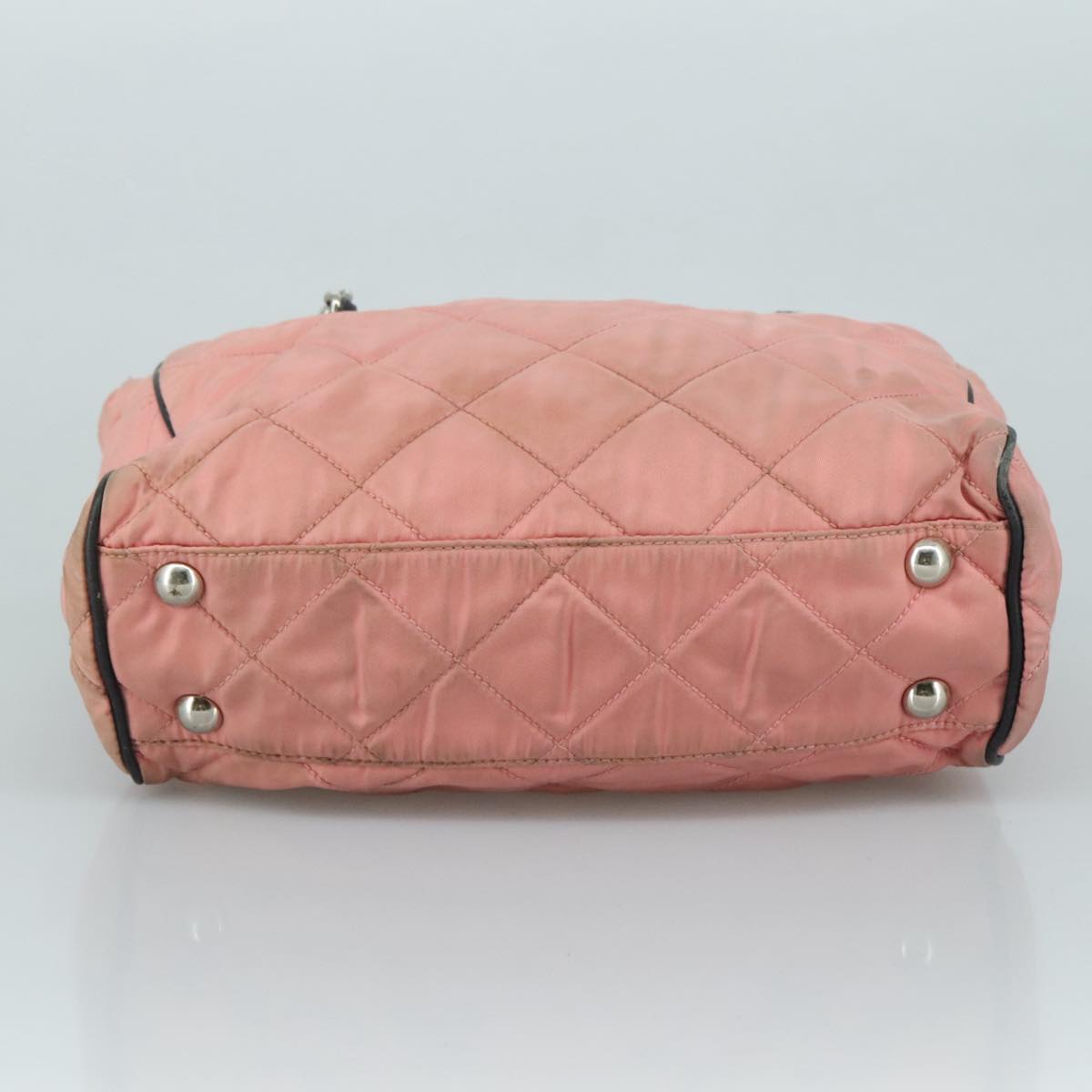 Prada Re-Nylon Pink Canvas Shoulder Bag (Pre-Owned)