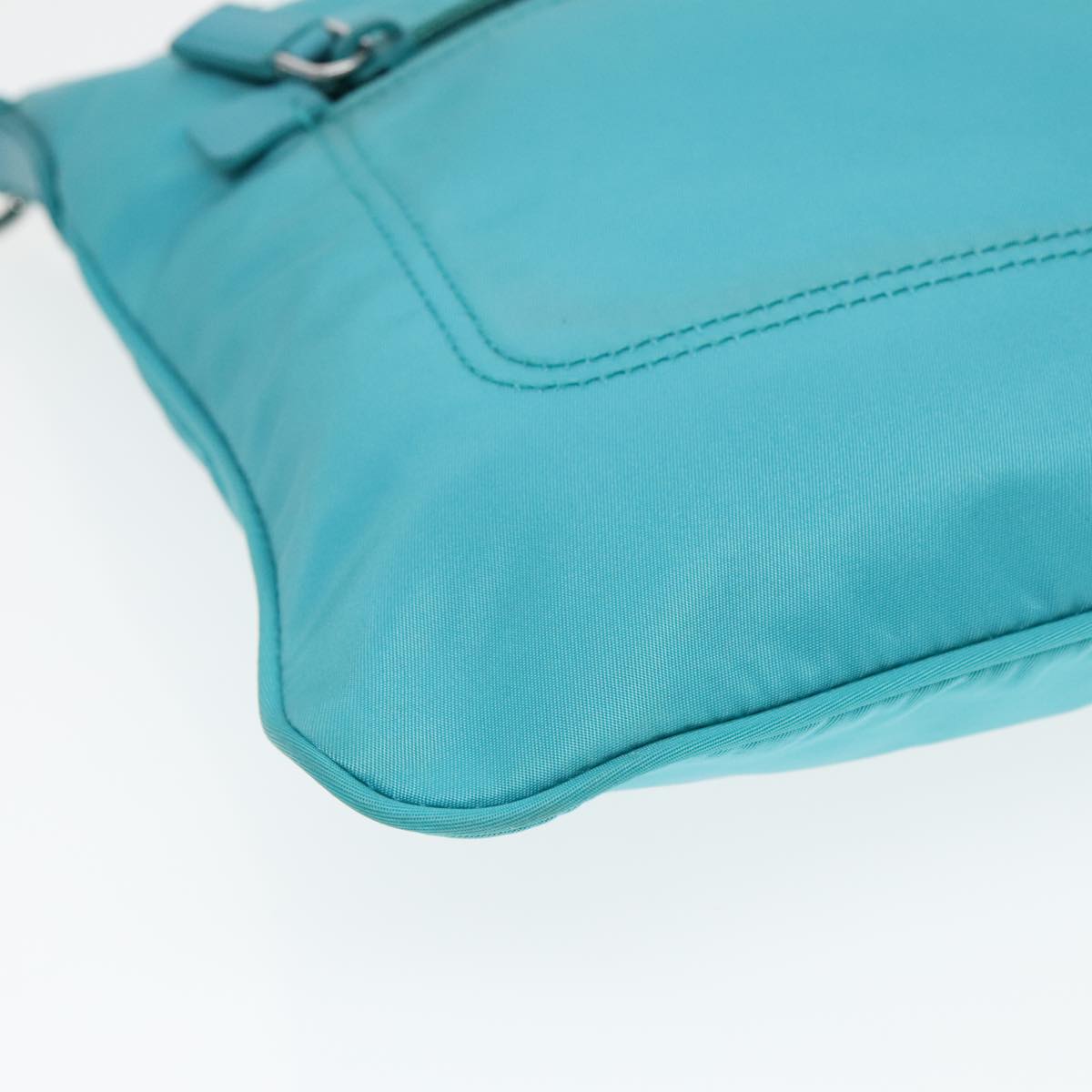 Prada Blue Synthetic Shoulder Bag (Pre-Owned)