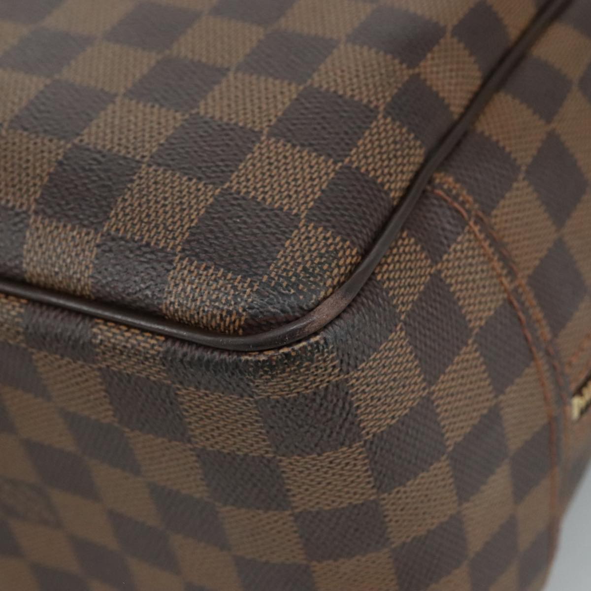 Louis Vuitton Deauville Brown Canvas Tote Bag (Pre-Owned)