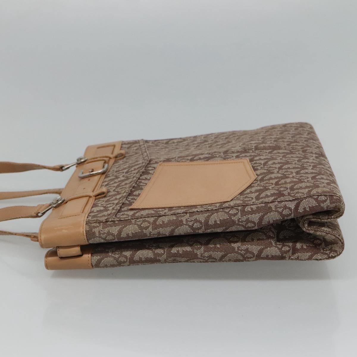 Dior Trotter Brown Canvas Tote Bag (Pre-Owned)