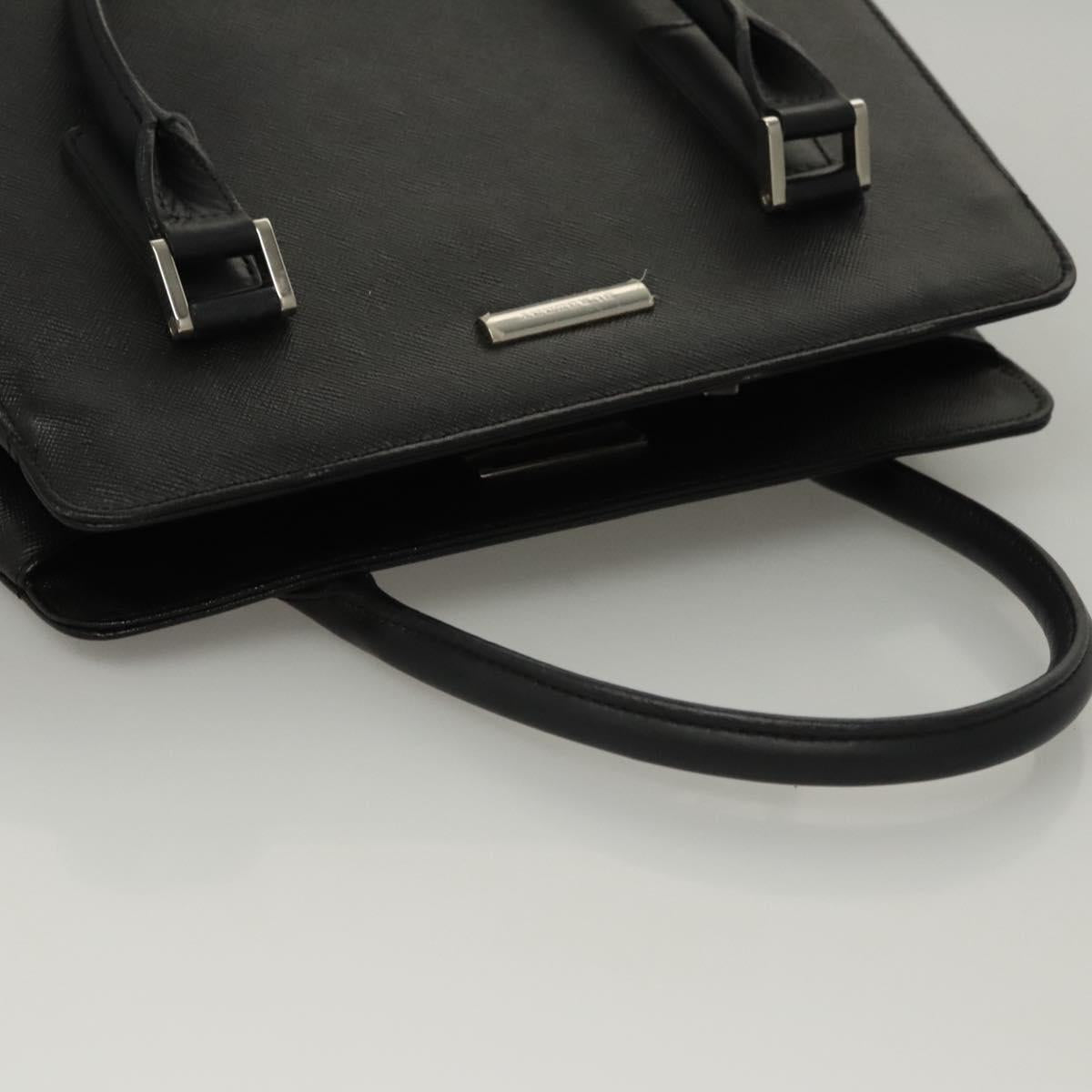 Burberry Black Leather Handbag (Pre-Owned)