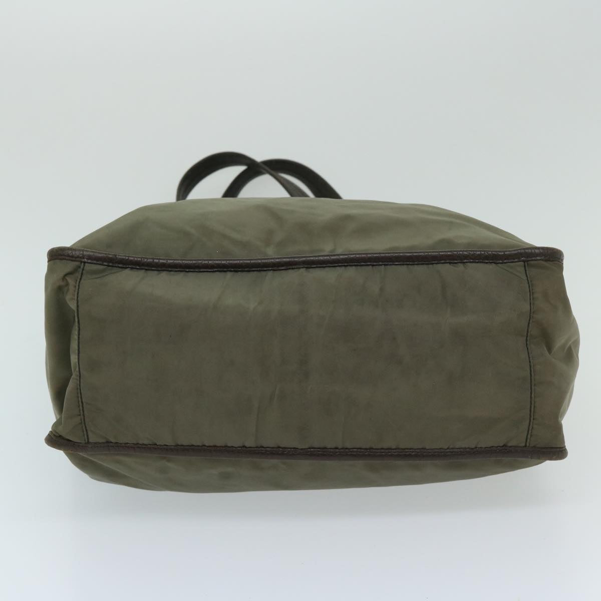 Prada Tessuto Khaki Synthetic Tote Bag (Pre-Owned)
