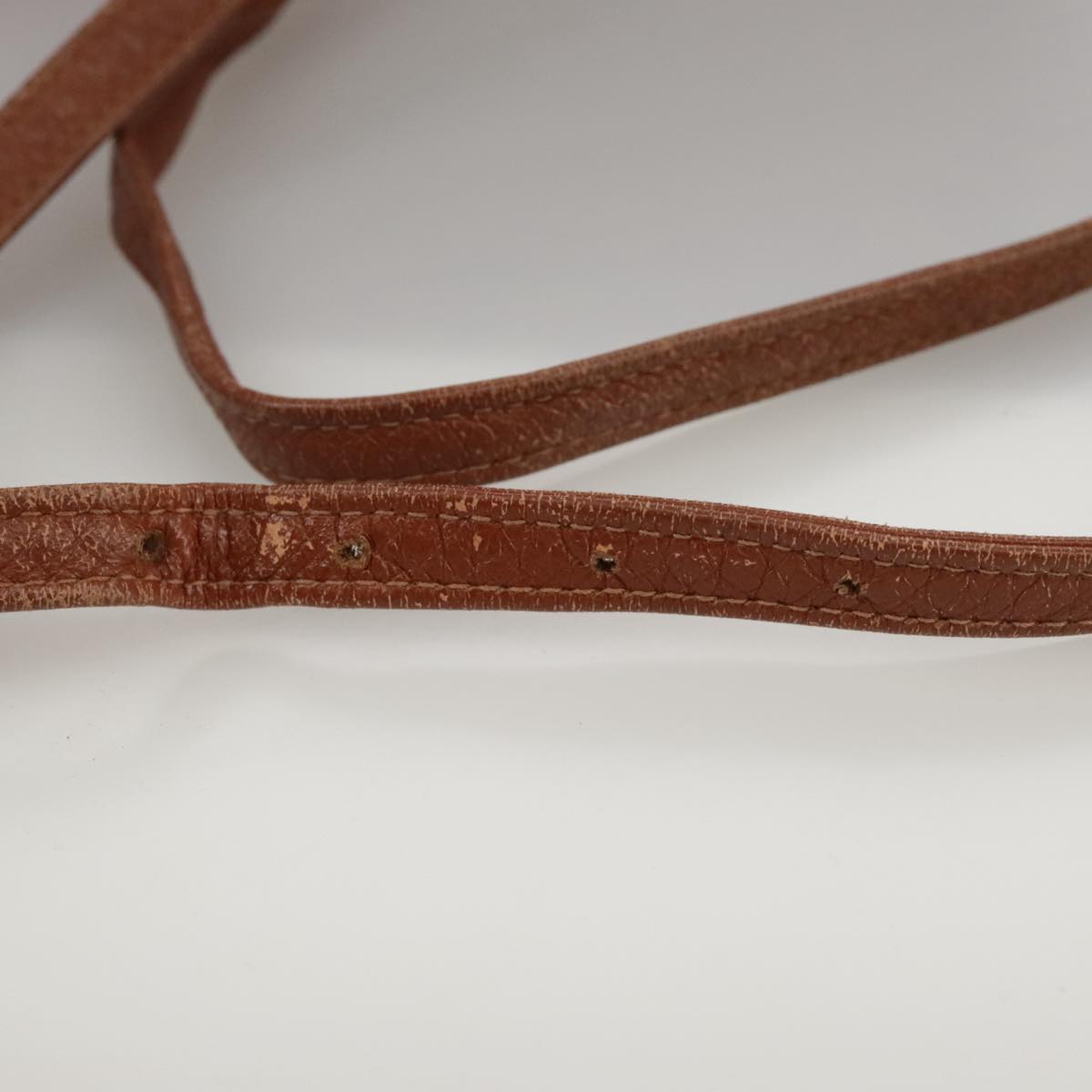MCM Visetos Brown Leather Shoulder Bag (Pre-Owned)