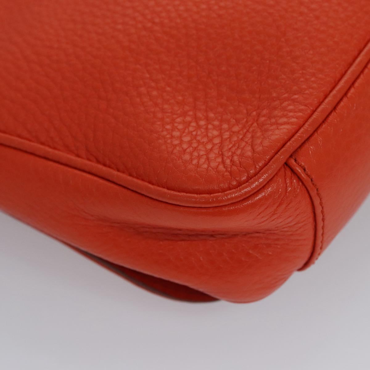 Salvatore Ferragamo Orange Leather Shoulder Bag (Pre-Owned)