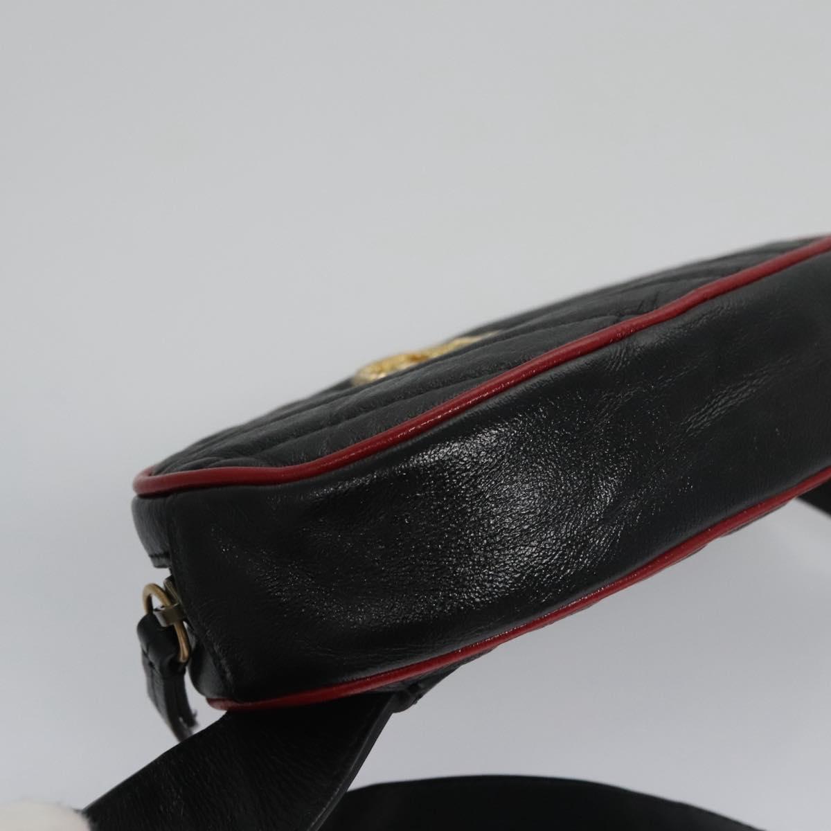Gucci Marmont Black Leather Clutch Bag (Pre-Owned)