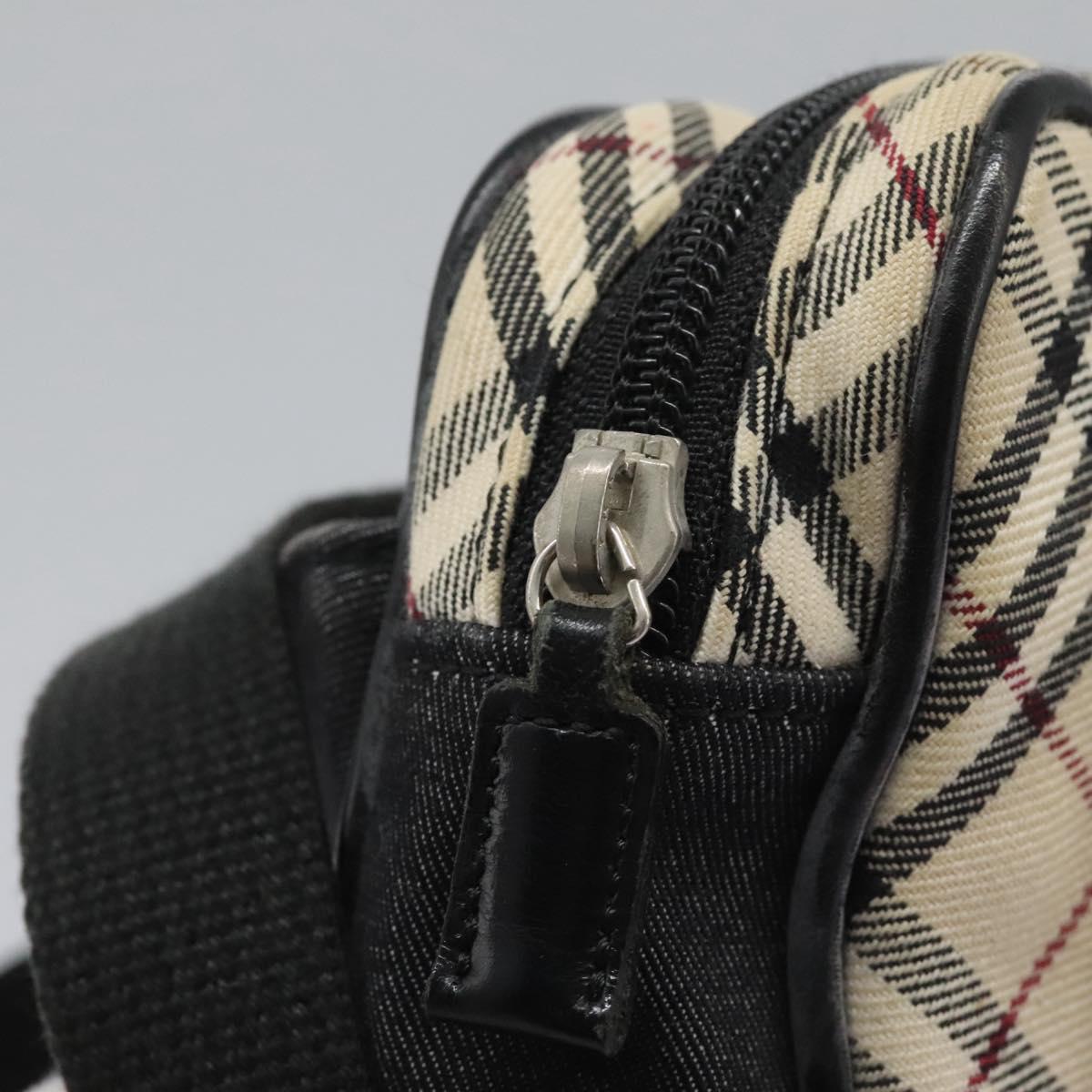 Burberry Nova Check Beige Canvas Shoulder Bag (Pre-Owned)