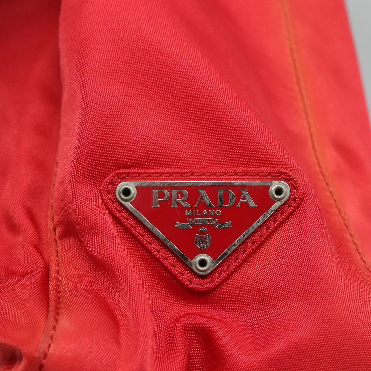 Prada Re-Nylon Red Synthetic Shoulder Bag (Pre-Owned)
