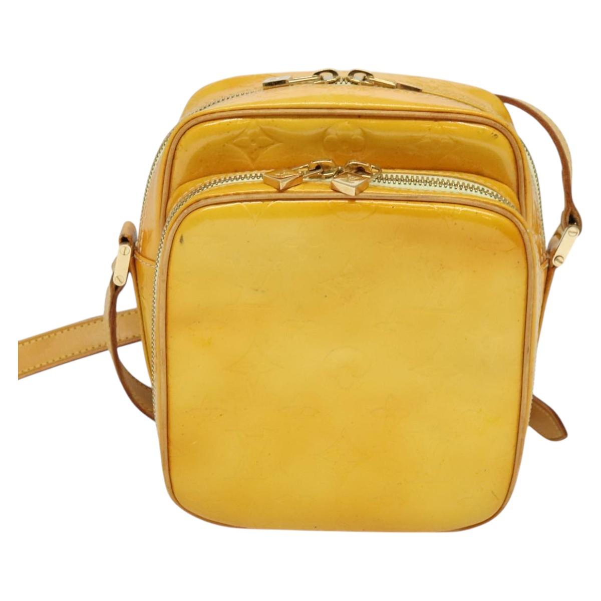 Louis Vuitton Wooster Yellow Patent Leather Shoulder Bag (Pre-Owned)