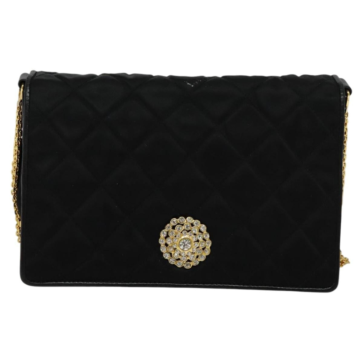 Chanel Black Silk Shoulder Bag (Pre-Owned)
