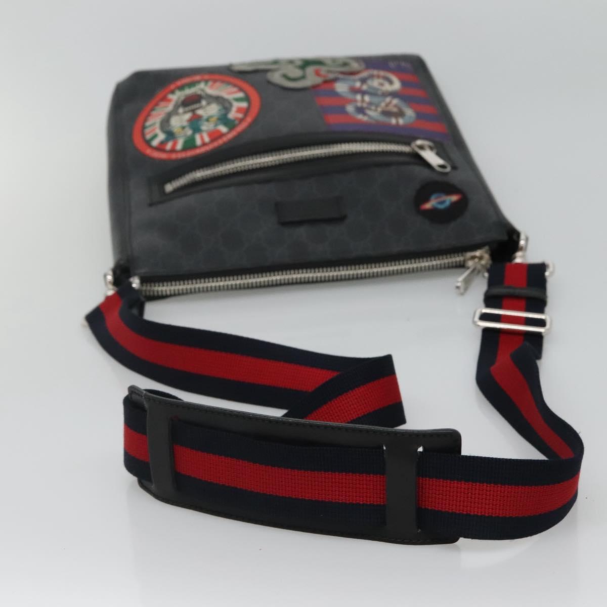 Gucci Gg Canvas Black Canvas Shoulder Bag (Pre-Owned)