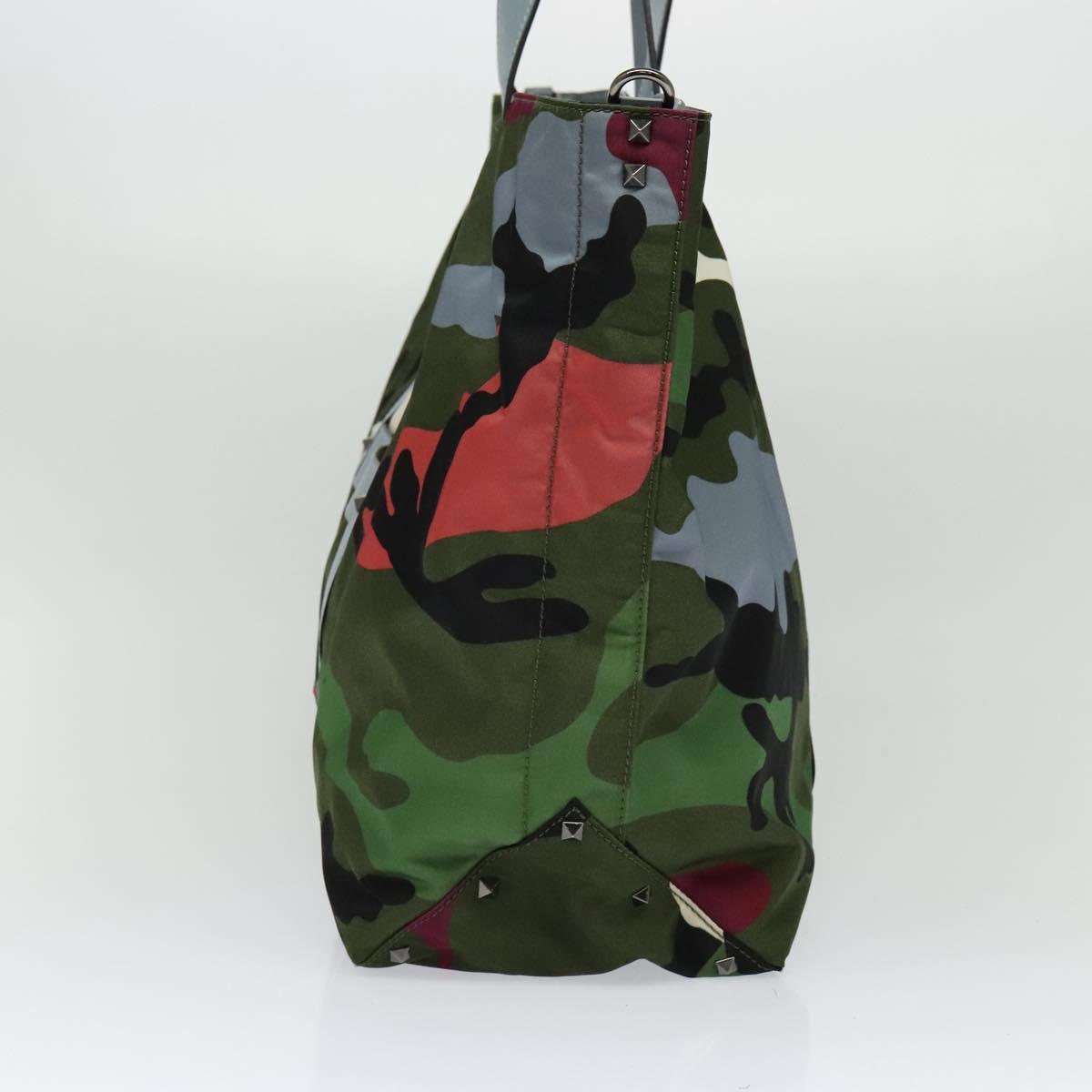 Valentino Garavani Green Nylon Tote Bag (Pre-Owned)