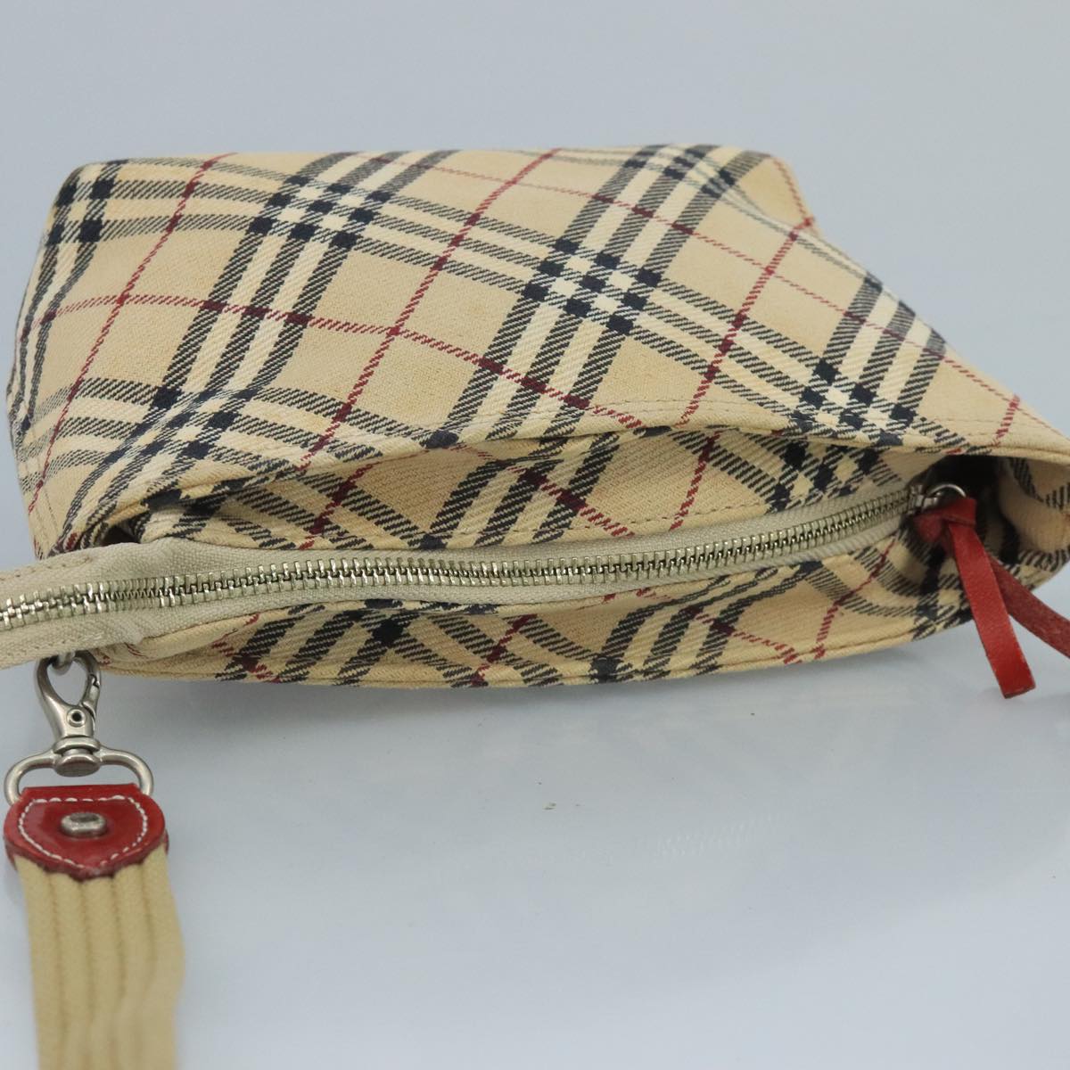Burberry Nova Check Beige Canvas Shoulder Bag (Pre-Owned)