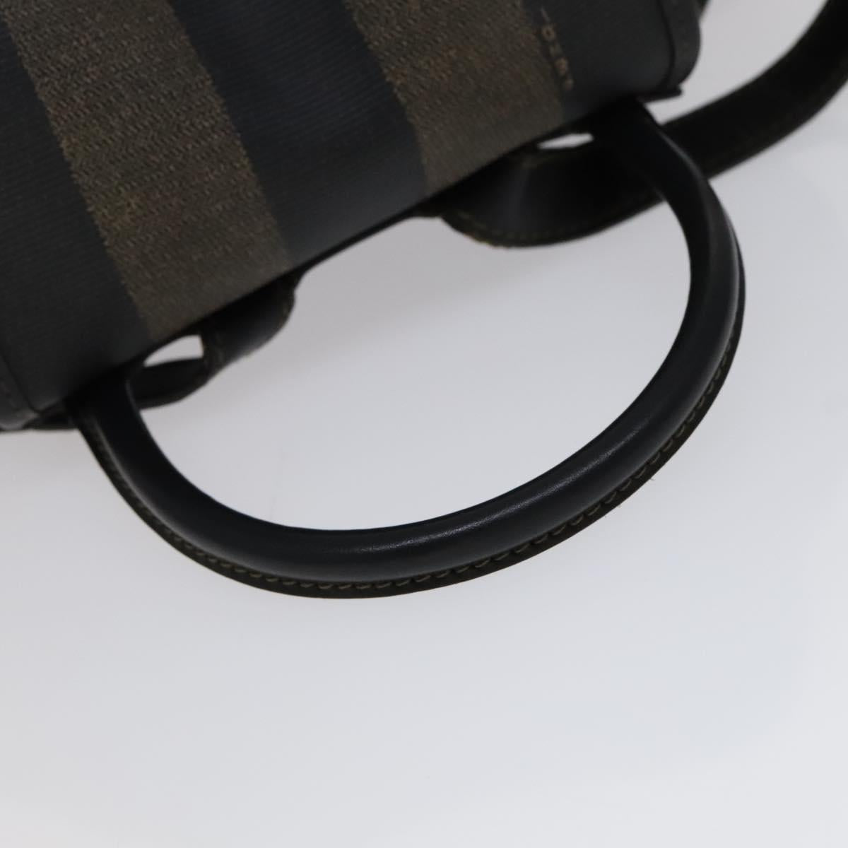 Fendi Pequin Brown Canvas Backpack Bag (Pre-Owned)
