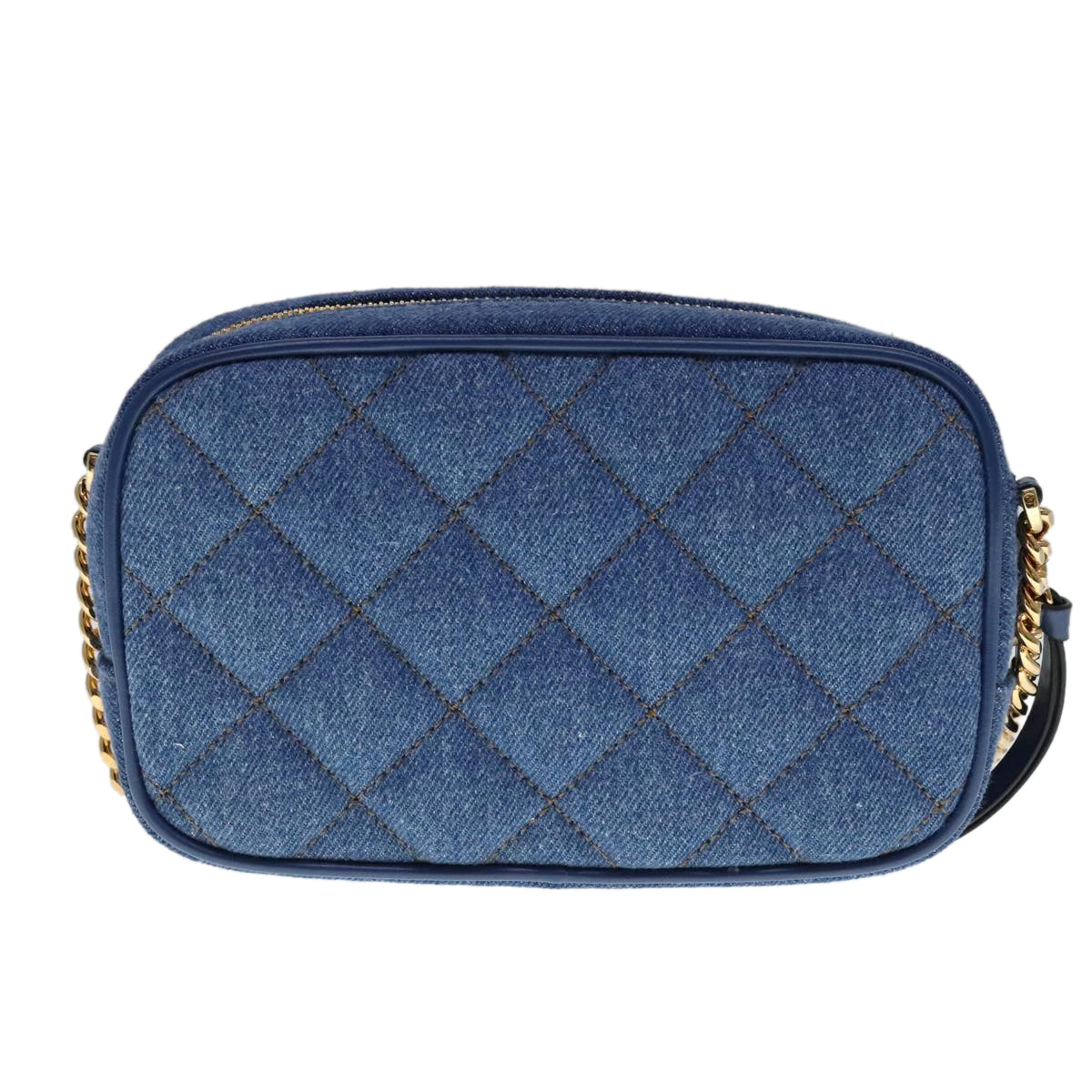Versace Blue Denim - Jeans Shoulder Bag (Pre-Owned)