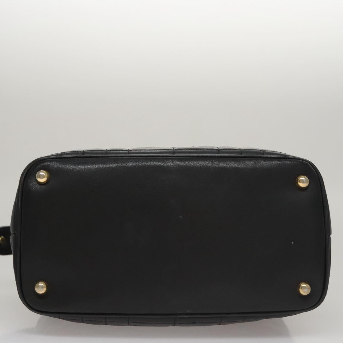 Versace Black Leather Handbag (Pre-Owned)