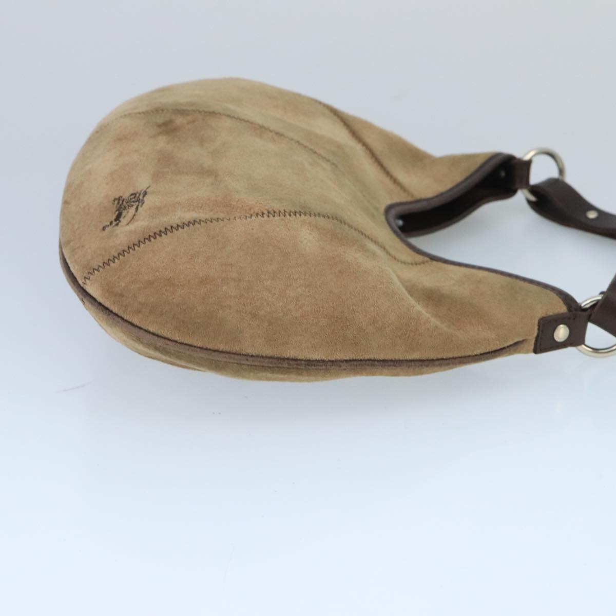 Burberry Blue Label Beige Suede Shoulder Bag (Pre-Owned)