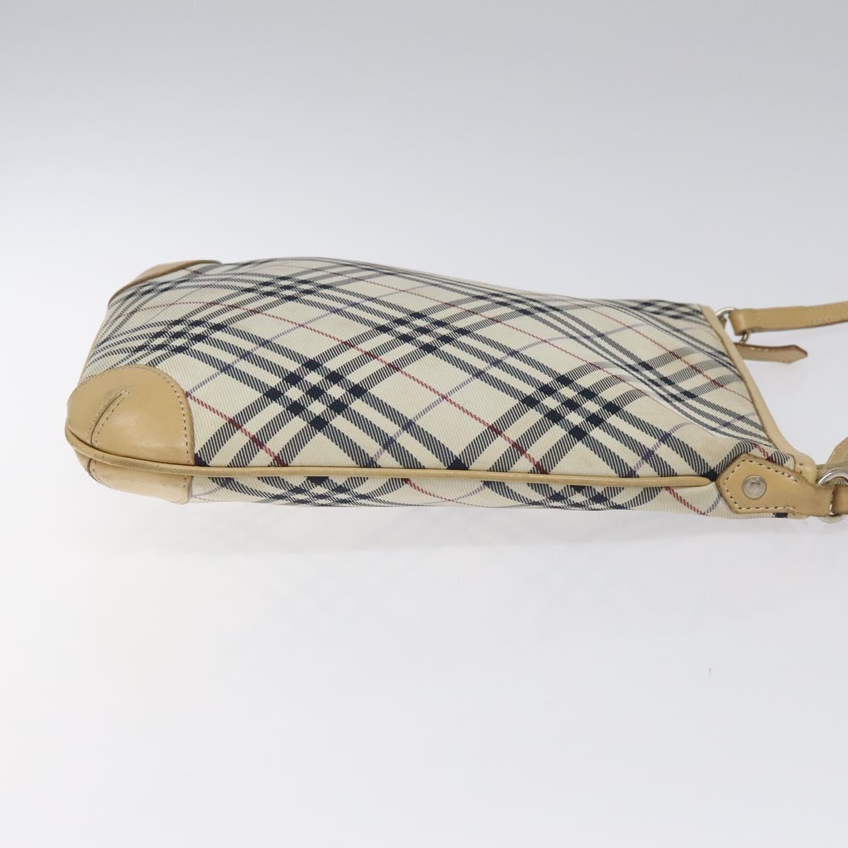 Burberry Nova Check Beige Synthetic Shoulder Bag (Pre-Owned)