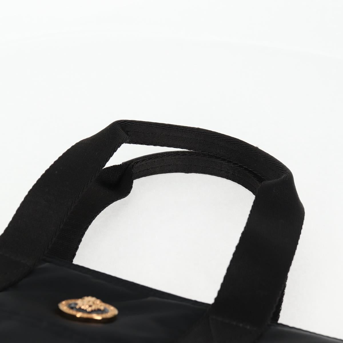 Versace Medusa Black Nylon Handbag (Pre-Owned)