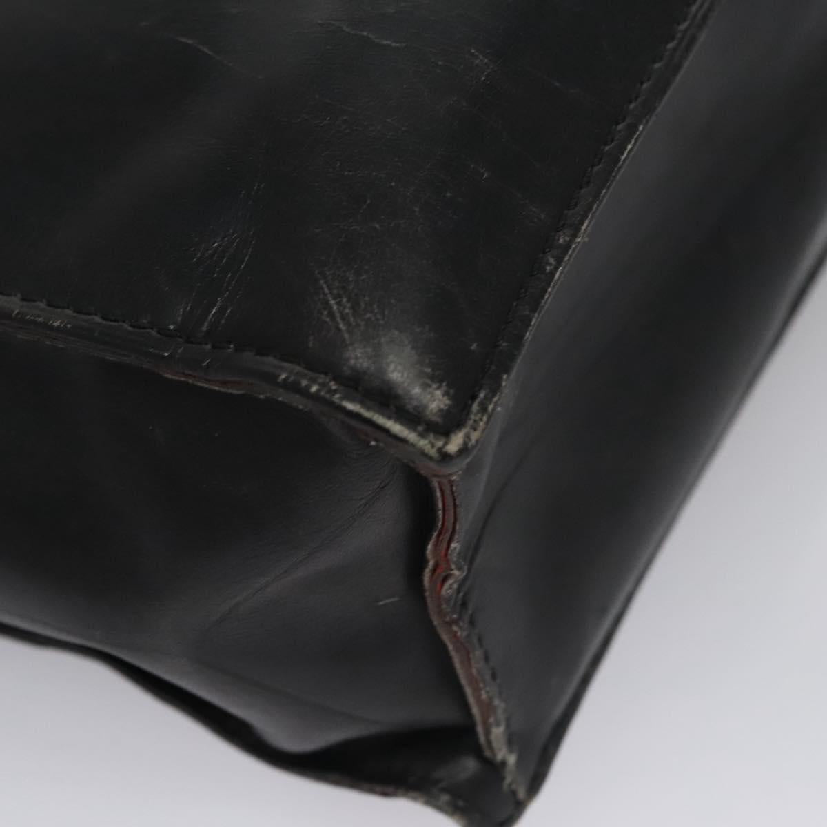 Céline Macadam Black Leather Handbag (Pre-Owned)