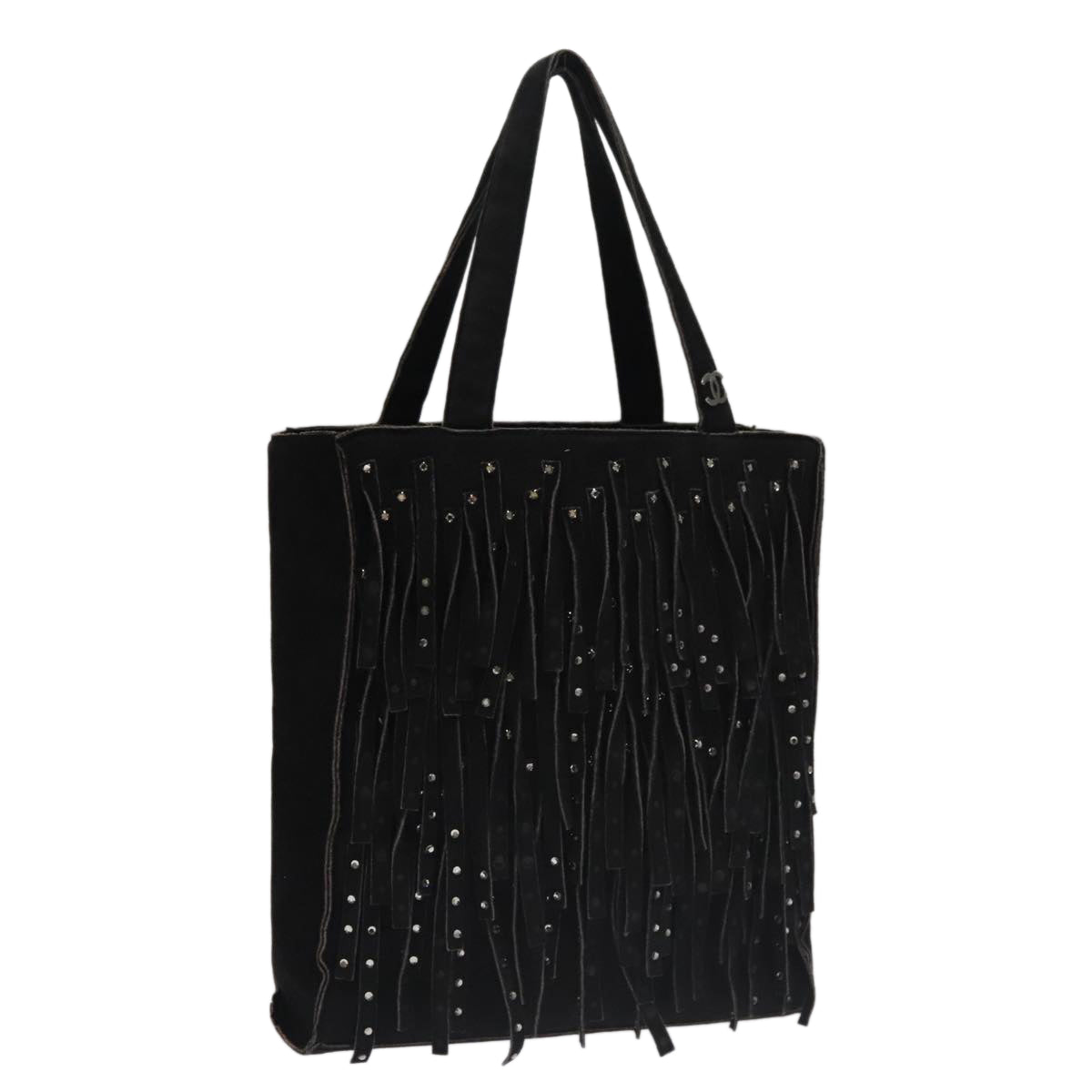 Chanel Black Suede Tote Bag (Pre-Owned)