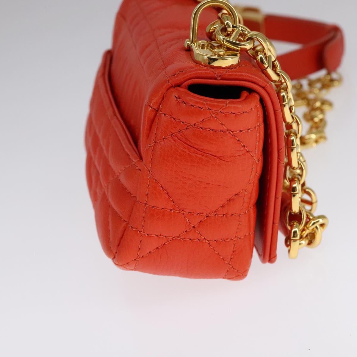 Dior Orange Leather Shoulder Bag (Pre-Owned)