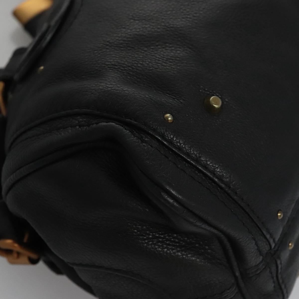 Chloé Paddington Black Leather Handbag (Pre-Owned)