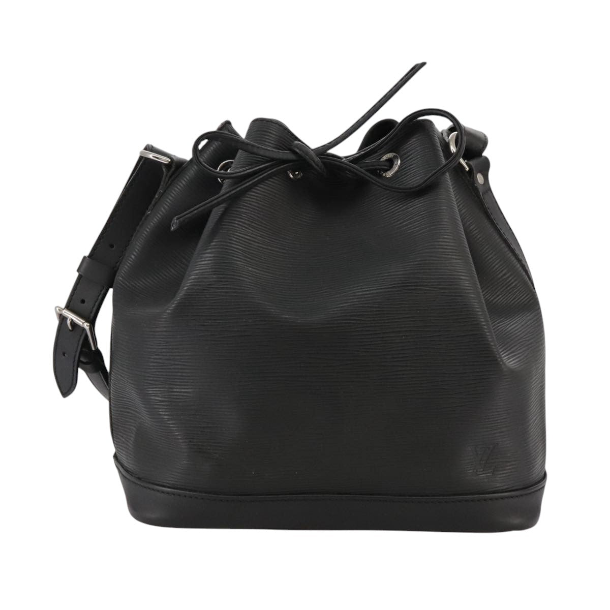 Louis Vuitton Petit Noé Black Leather Shoulder Bag (Pre-Owned)