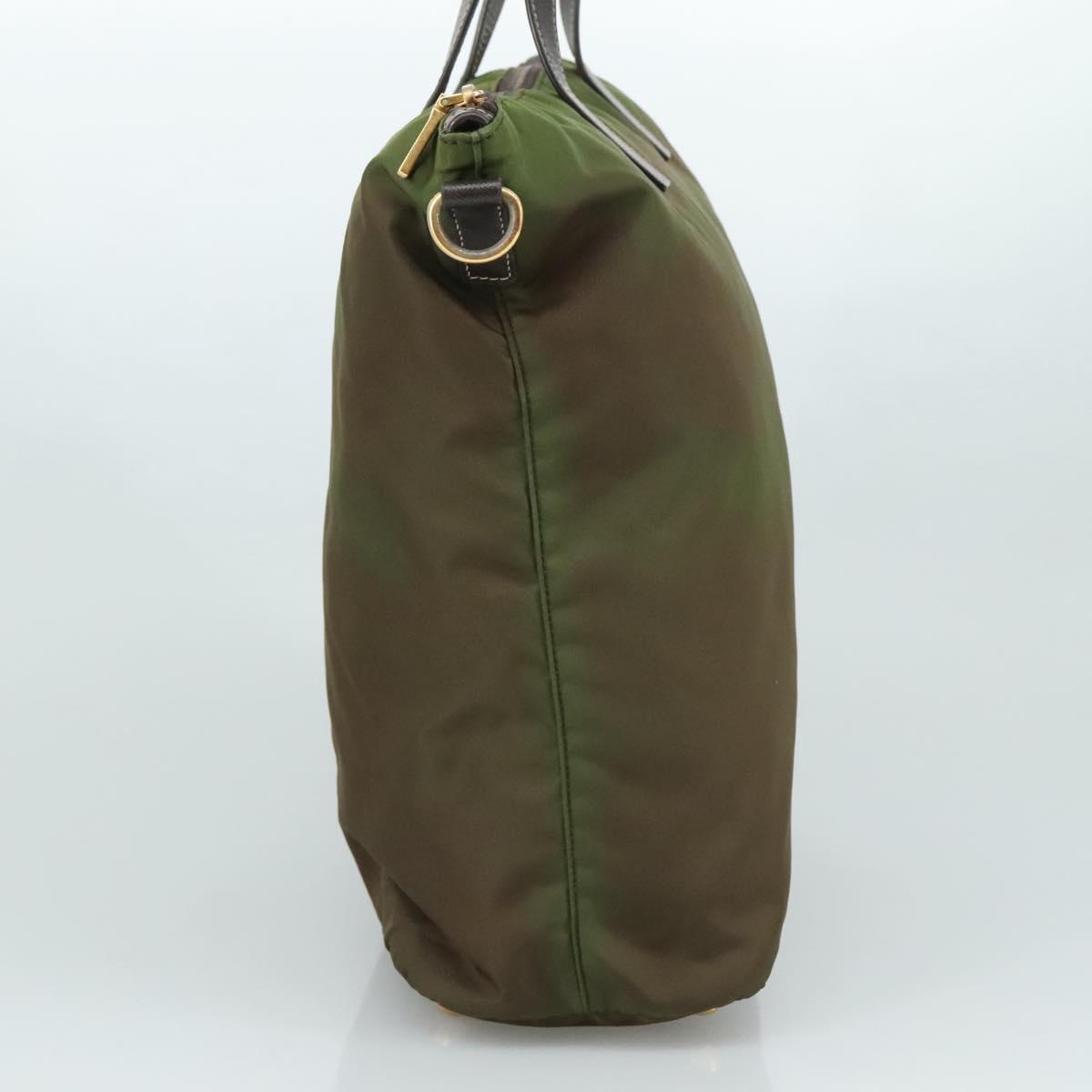 Prada Tessuto Khaki Synthetic Tote Bag (Pre-Owned)