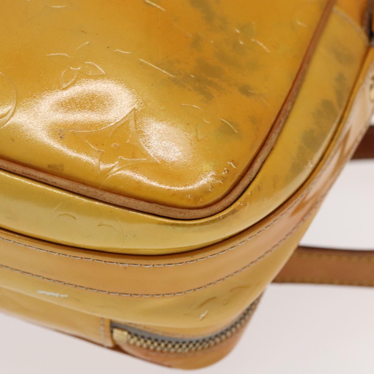 Louis Vuitton Wooster Yellow Patent Leather Clutch Bag (Pre-Owned)