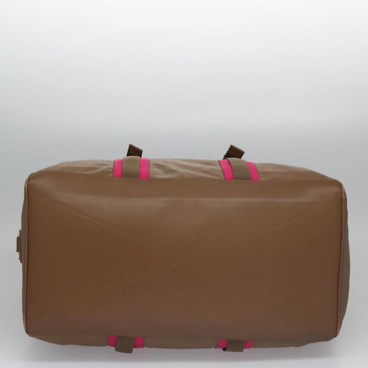 Louis Vuitton Bosphore Brown Leather Travel Bag (Pre-Owned)