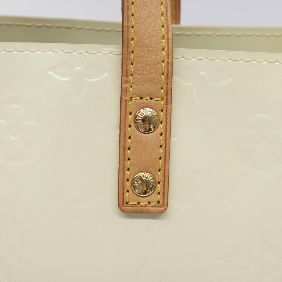 Louis Vuitton Reade Ecru Patent Leather Handbag (Pre-Owned)