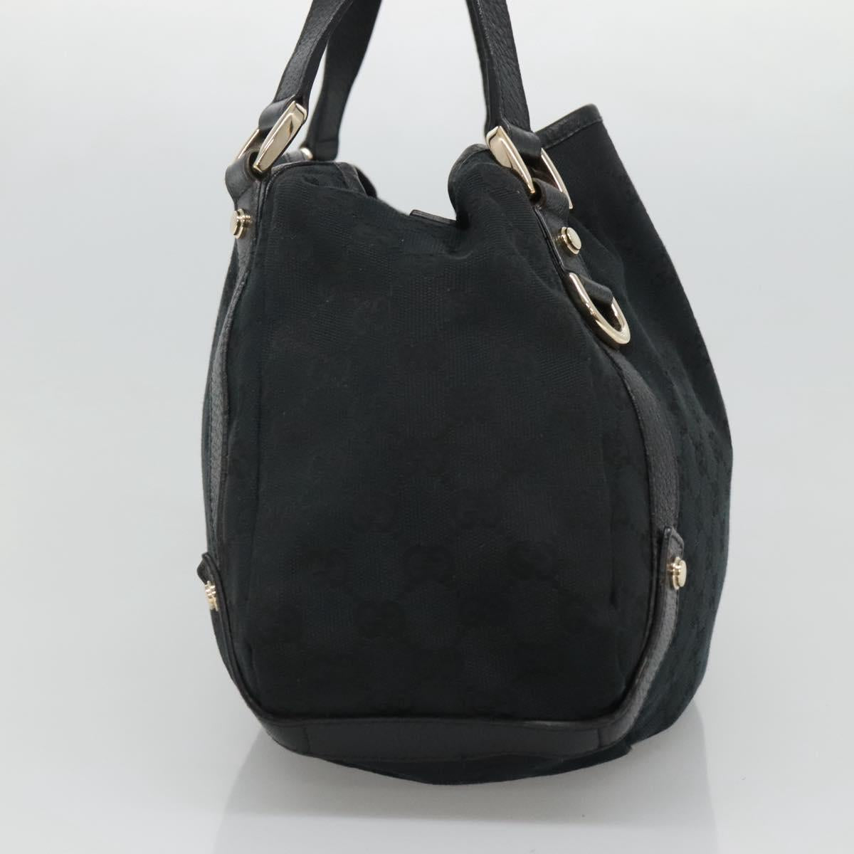 Gucci Abbey Black Canvas Tote Bag (Pre-Owned)