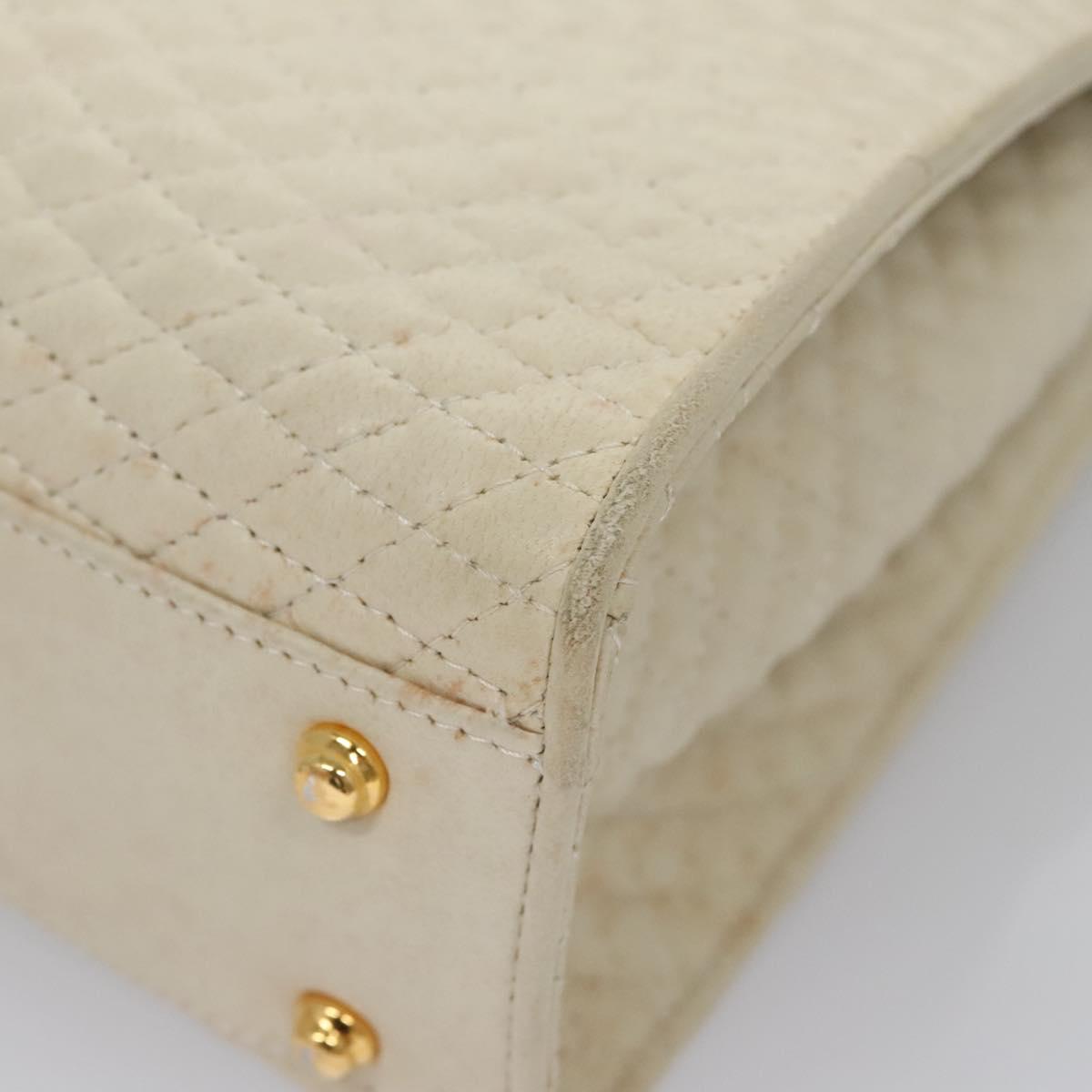 Bally White Leather Handbag (Pre-Owned)